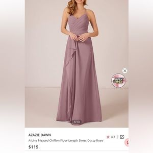Azazie Dawn Bridesmaid Dress Dusty Rose